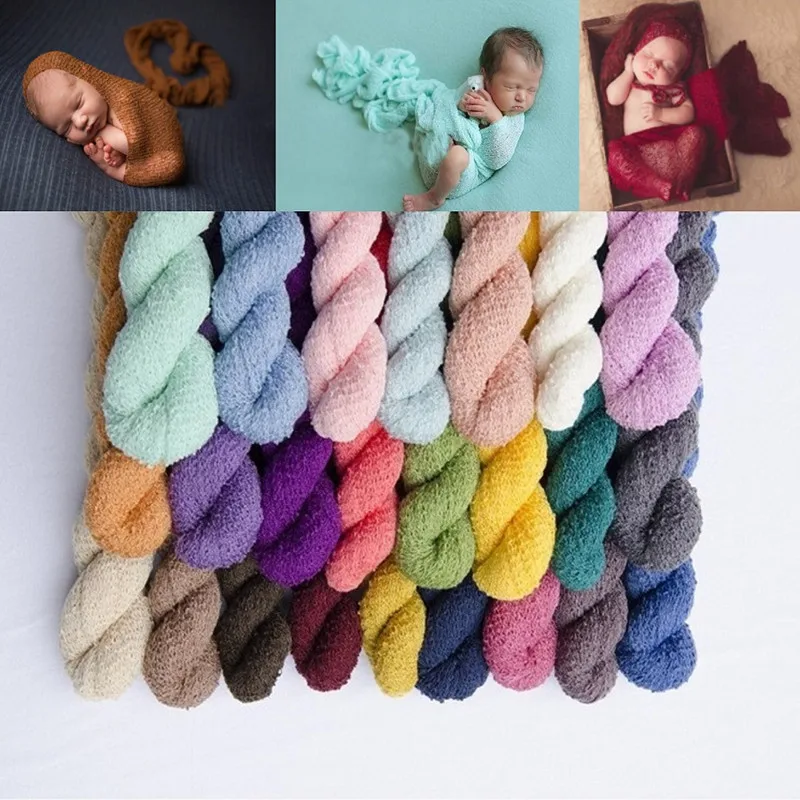 Accessoires de photographie pour nouveau-né, couverture ronde en tricot pour