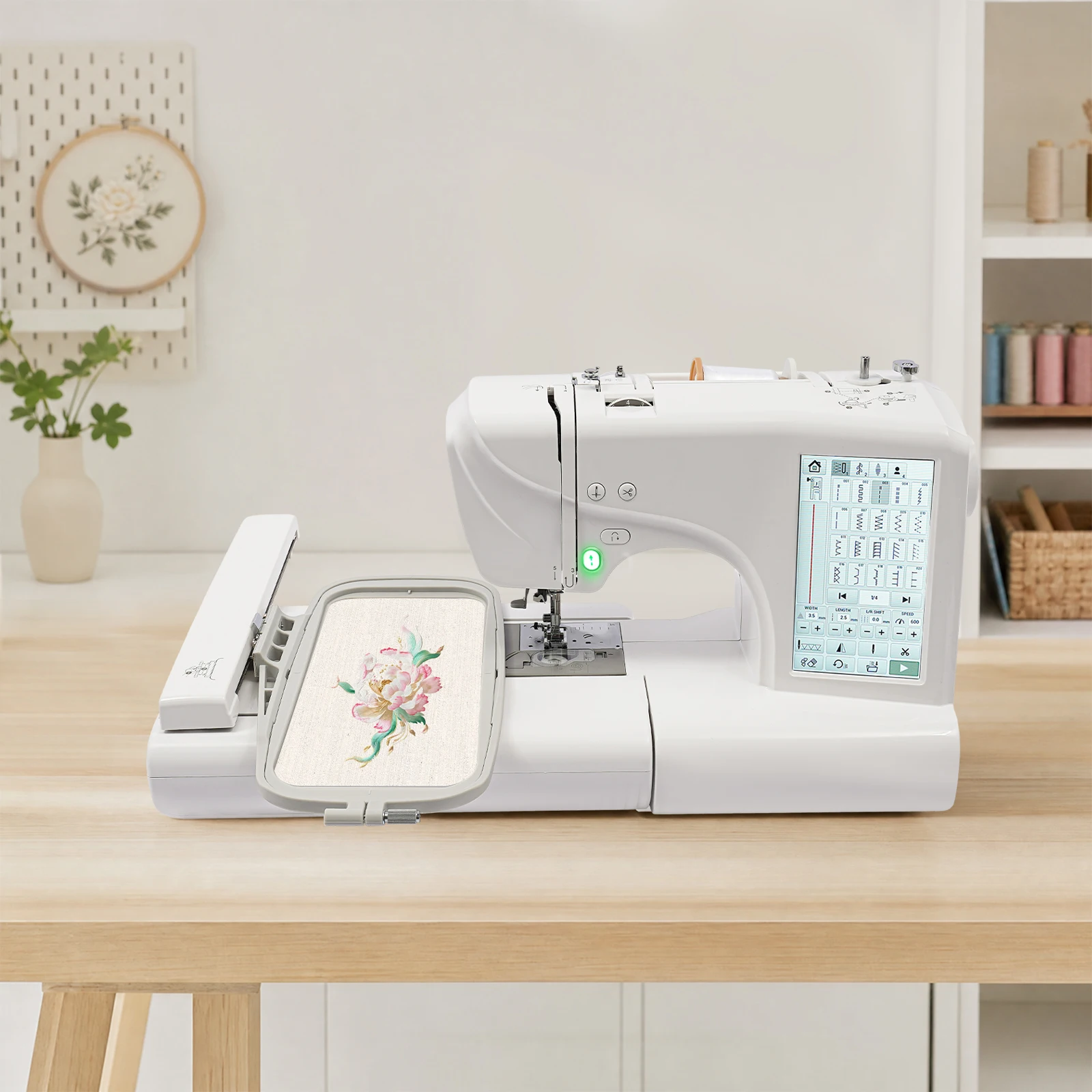 Machine à coudre et à broder automatique multi-aiguilles, machine surjeteuse