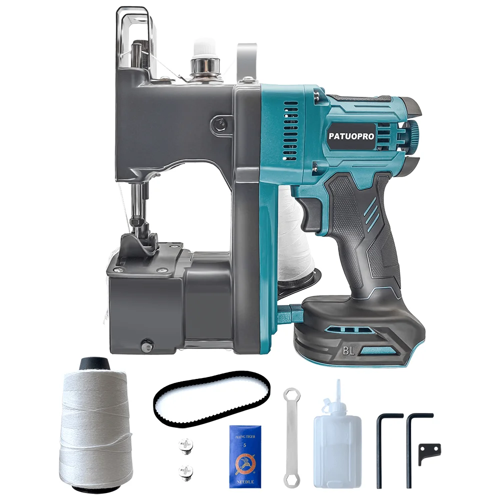 Machine à coudre sans fil pour sacs, sans balais, Portable,