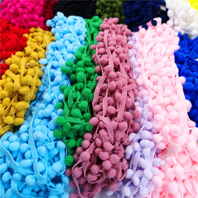 2 yards Pom Pom dentelle garniture boule ruban MINI perle