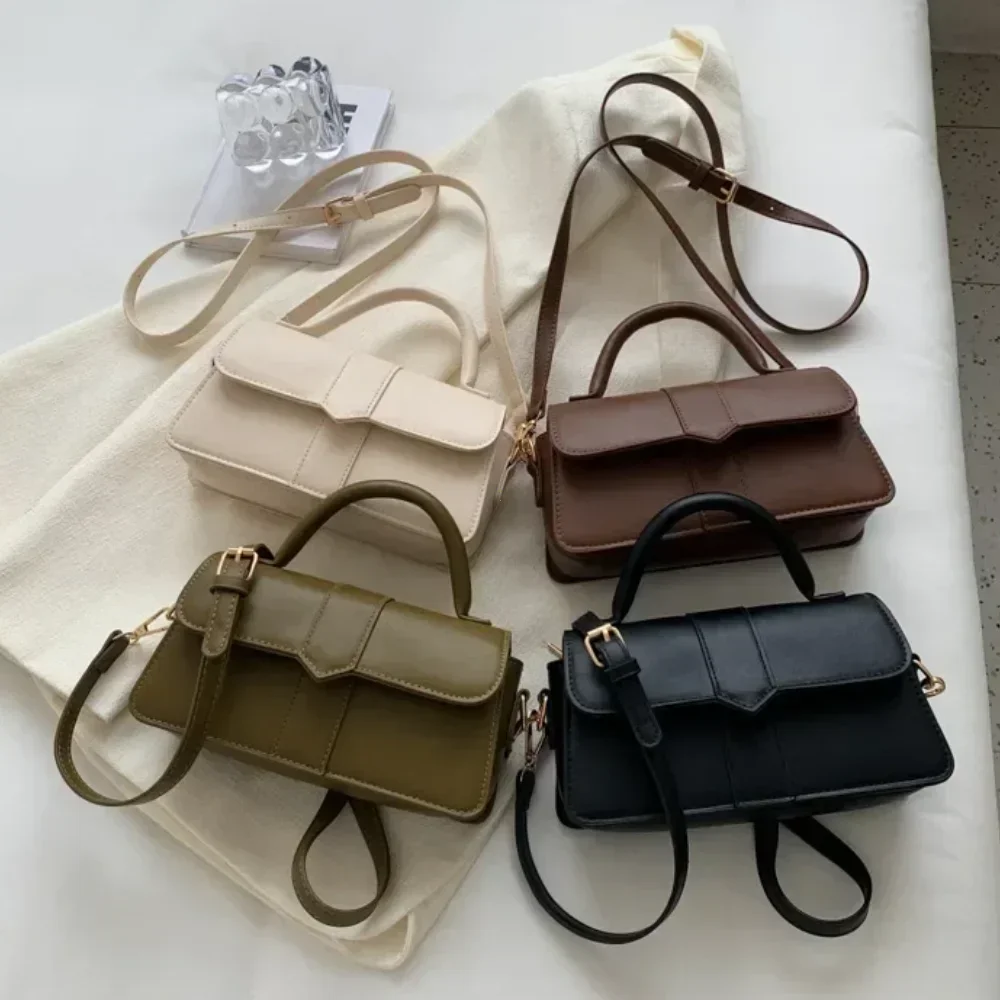 Sac à bandoulière en cuir Pu pour femmes, sac à