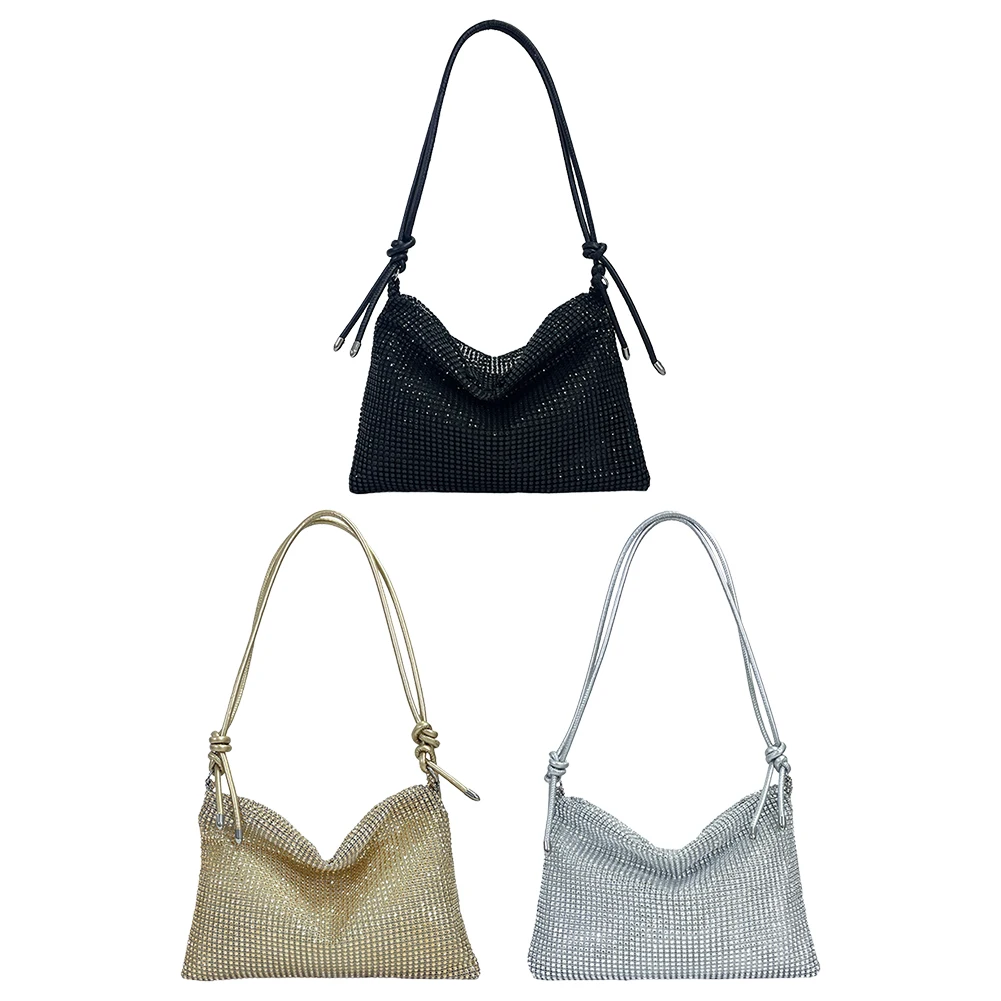 Sac fourre-tout brillant pour femmes, pochette Chic scintillante, sac à