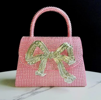 Sac à main de soirée en diamant pour femme, sac