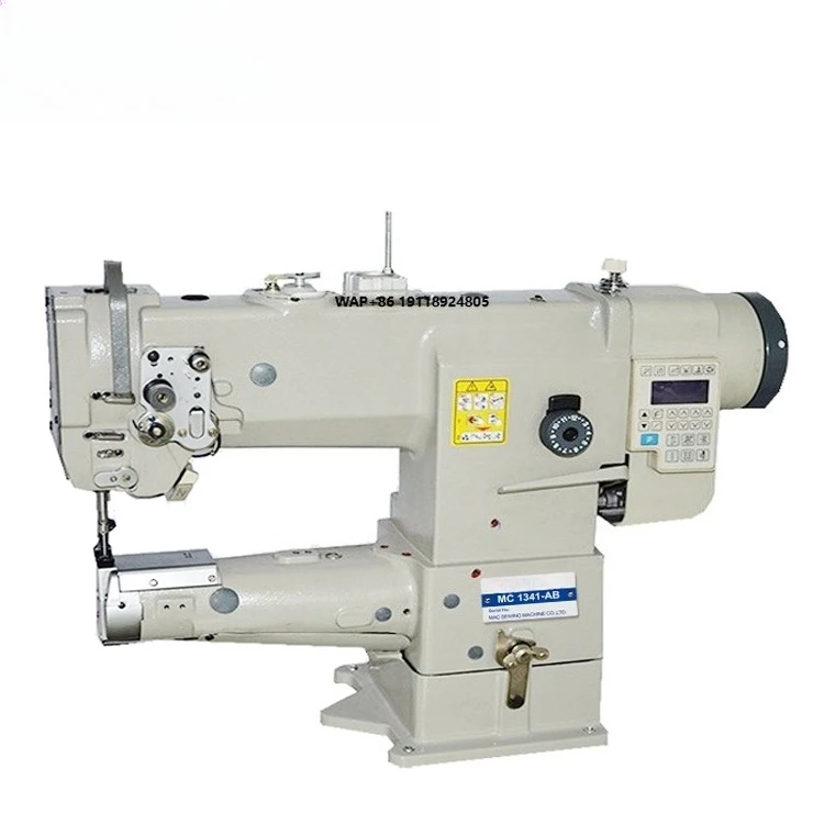 Machine à coudre à point droit automatique à bras cylindrique