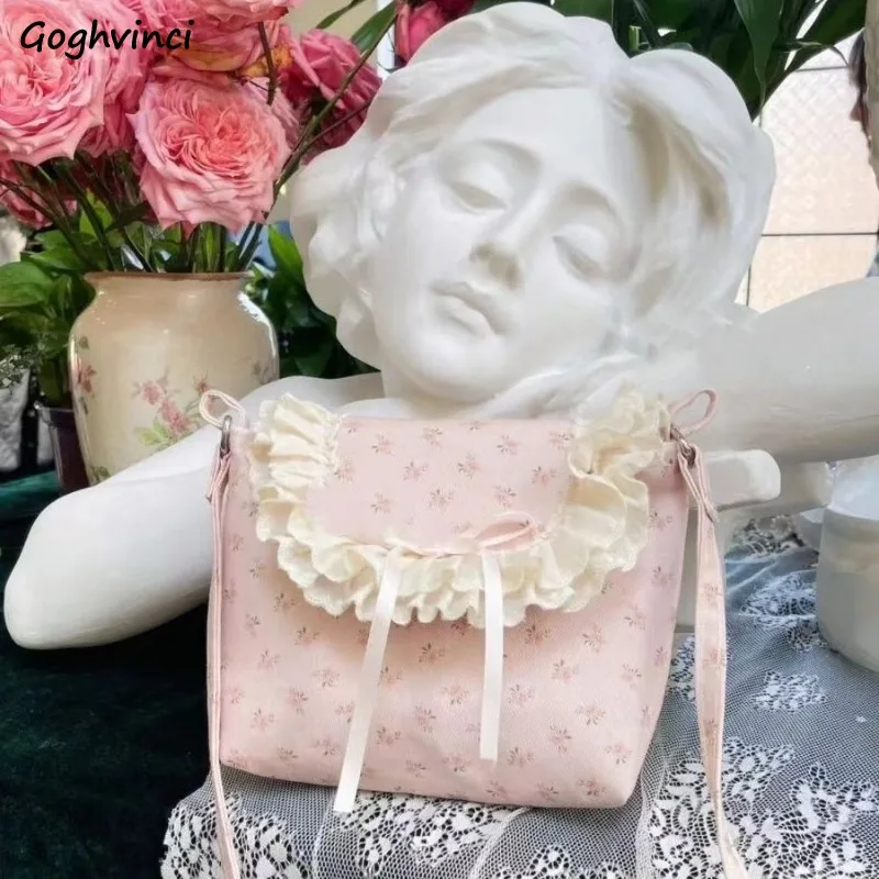 Sac à Main en Dentelle Florale pour Femme, Doux et