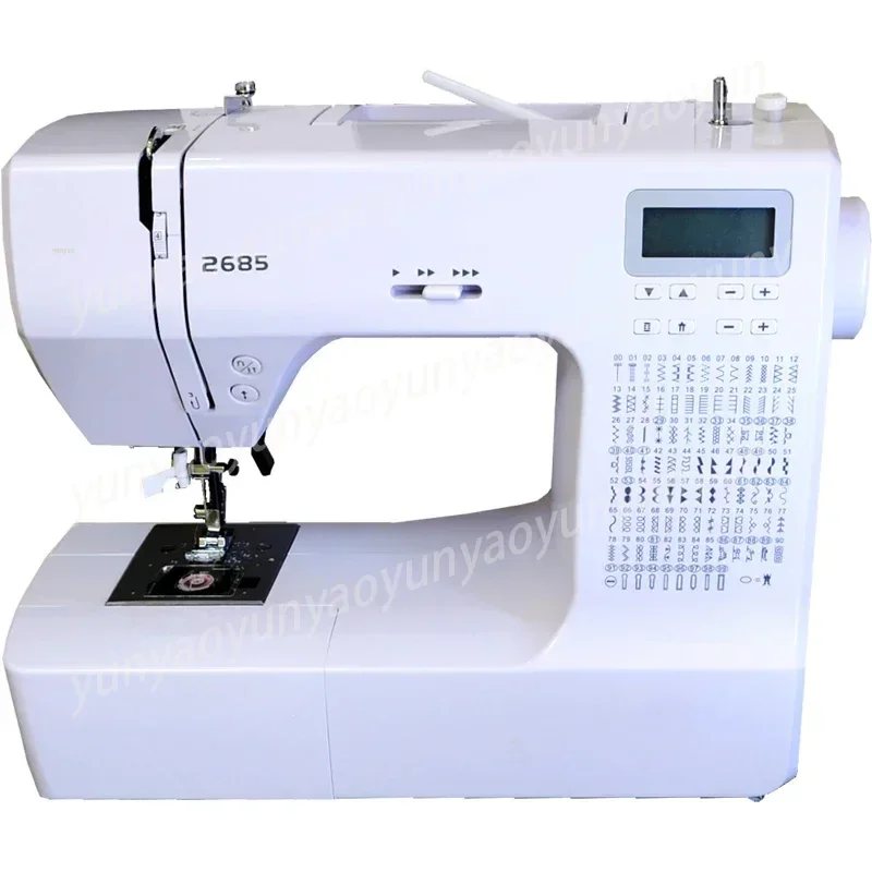 Machine à coudre multifonctionnelle domestique avec écran LCD, 220V/36W, silencieuse,