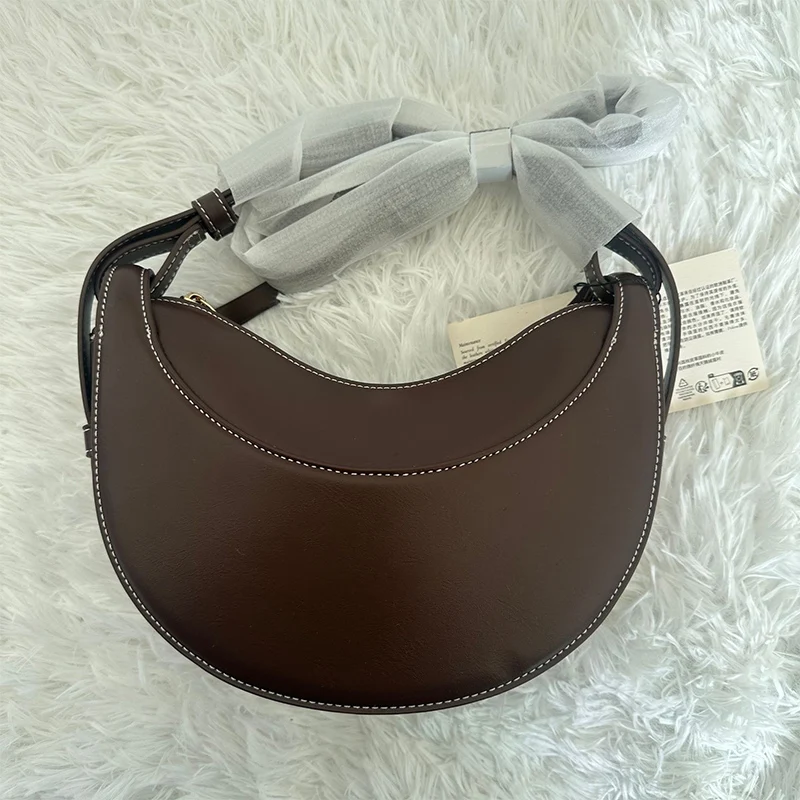 Sac à bandoulière en cuir véritable pour femmes, sac en