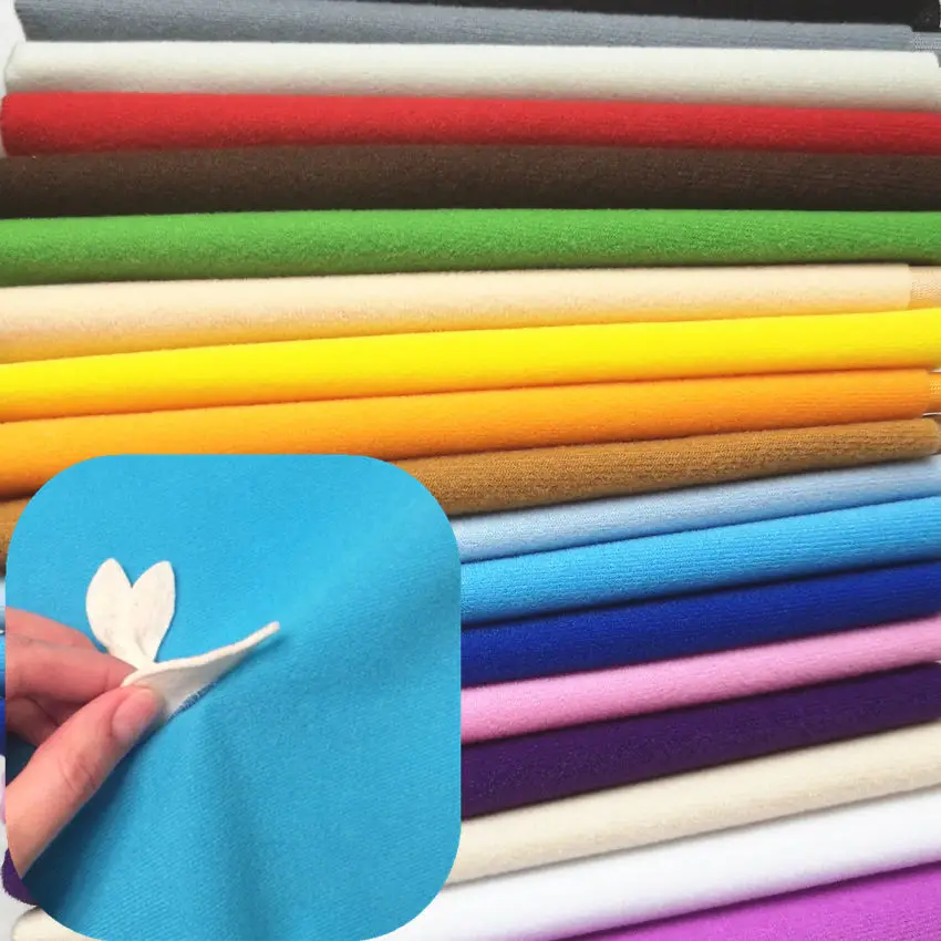 Tissu polaire multicolore auto-agrippant pour livres sensoriels, tissu en velours