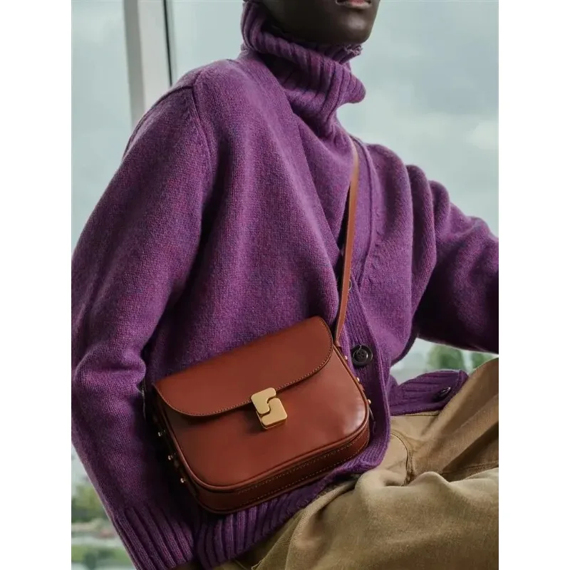 Sac à bandoulière décontracté pour femmes, Niche française, Design de