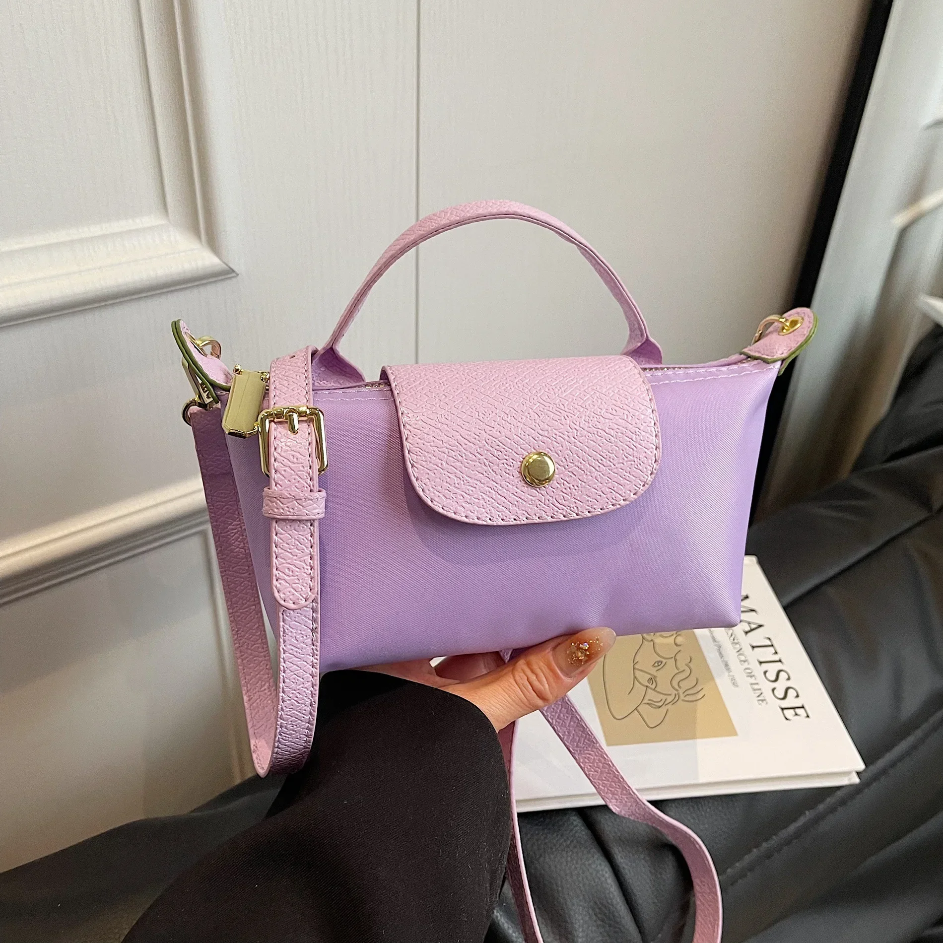 Sac à main rétro en Nylon pour femmes, sac à