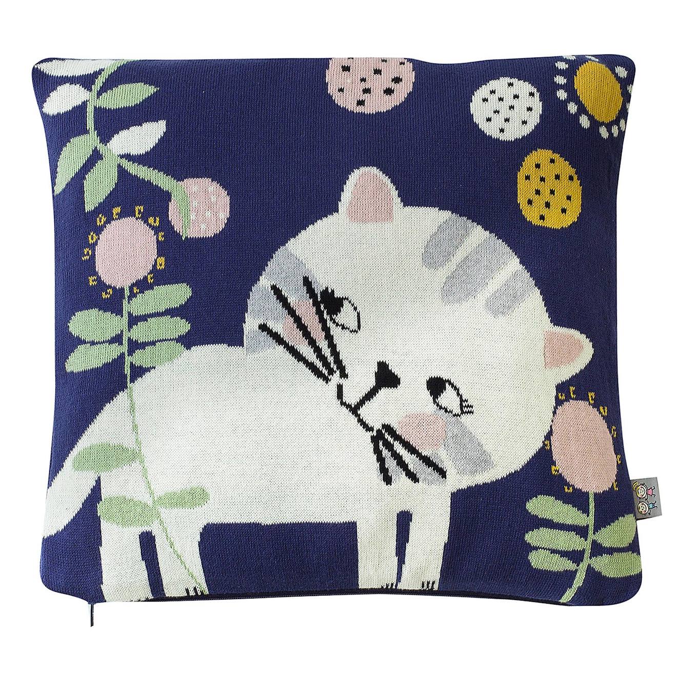 Taie De Coussin En Coton Biologique Bleu