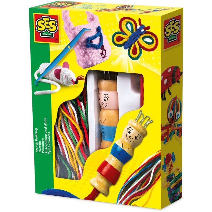 SES Creative - Tricotin - Kit Tricotin Enfant - Activité