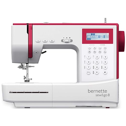Bernette Sew&GO8 Machine à coudre ordinateur avec 197 programmes de