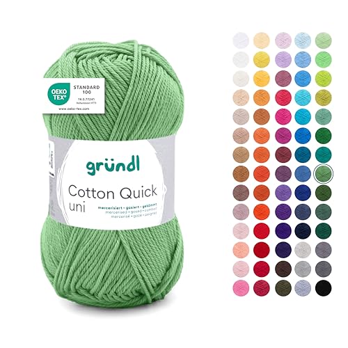 Gründl Laine Cotton Quick uni - laine fine pour crocheter