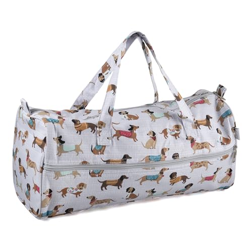 Hobby Gift Sac de rangement pour tricot Imprimé chien saucisse,