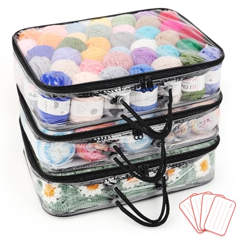 Coopay Organisateur de Rangement de Fil Transparent, Ensemble de 3