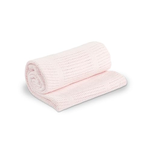 Lulujo 121-010-002 Couverture Tricot de Coton 100 x 80 cm