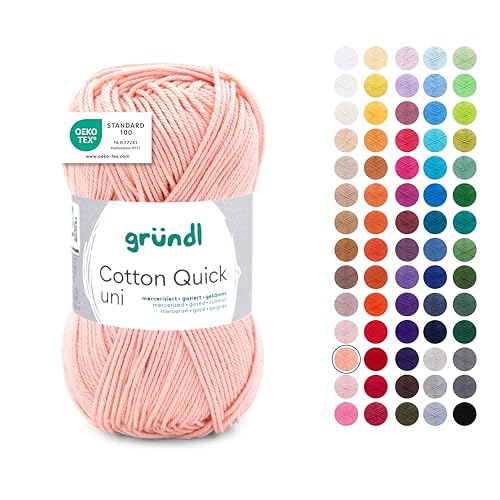 Gründl Laine Cotton Quick uni - laine fine pour crocheter