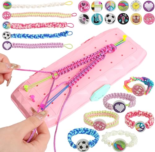 DERAYEE Kit de tricot coloré avec bracelet et corde à
