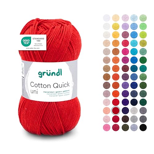 Gründl Laine Cotton Quick uni Fils à tricoter et à