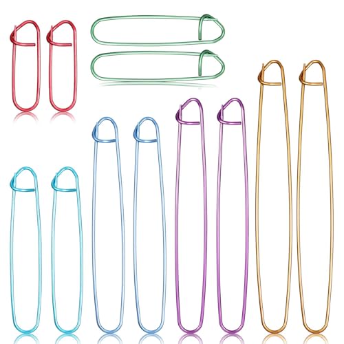 Supports de Maille à Tricoter,12 pezzi Aluminium Aiguilles à Tricoter