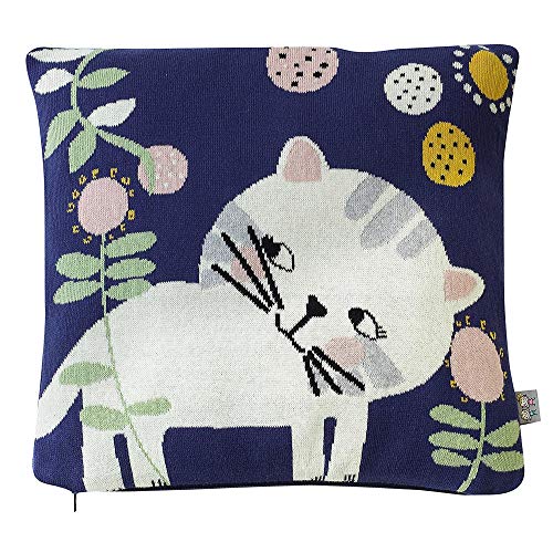 Sevira Kids - Taie de coussin en tricot de coton,