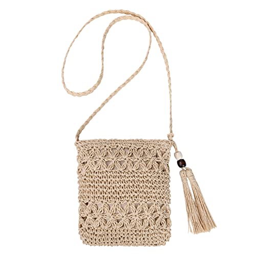 Aucuu Sac Paille Femme, Style Boho Fait Main Sac de