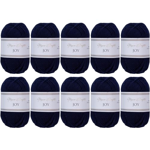 Utopia Crafts JOY Lot de 10 pelotes de fil à