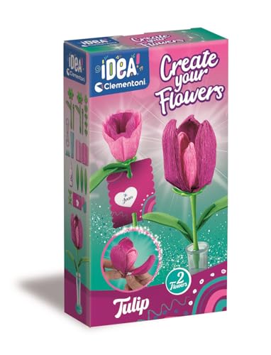 Clementoni Idea - Create Your Flowers, Kit créatif pour composer