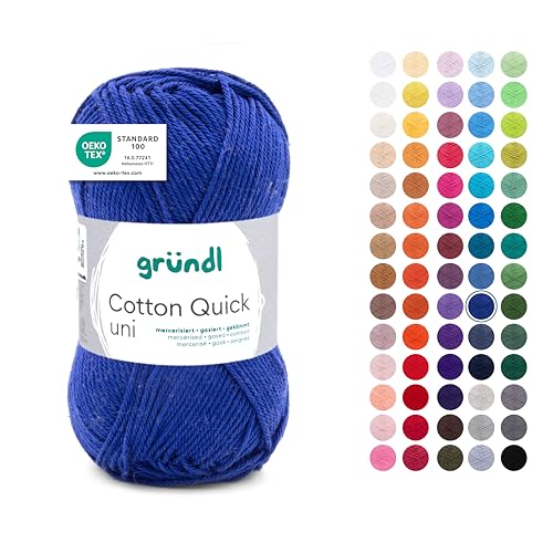 Gründl Laine Cotton Quick uni - laine fine pour crocheter