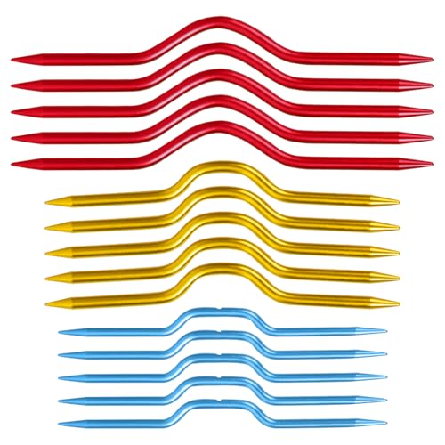 SYEYCW 15 Pièces Aiguilles de Câble en Aluminium Colorées, Aiguilles