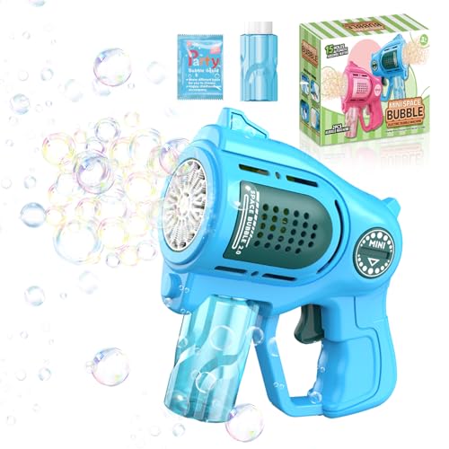 Pistolet à Bulles pour Enfants, 15 Trous Automatique Machines à