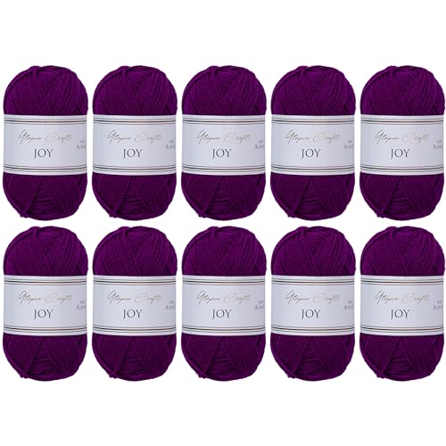 Utopia Crafts JOY Lot de 10 pelotes de fil à