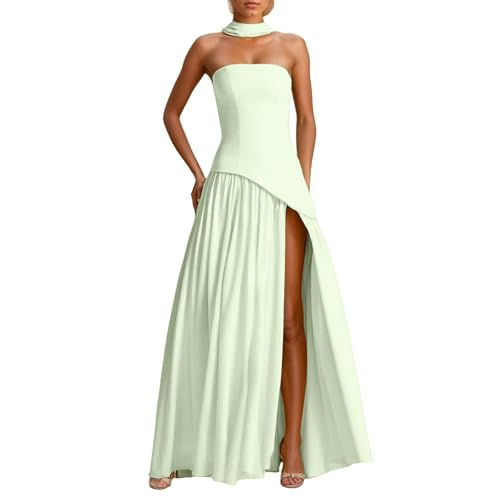 Generisch Robe en tricot de Noël sans bretelles pour mariage,