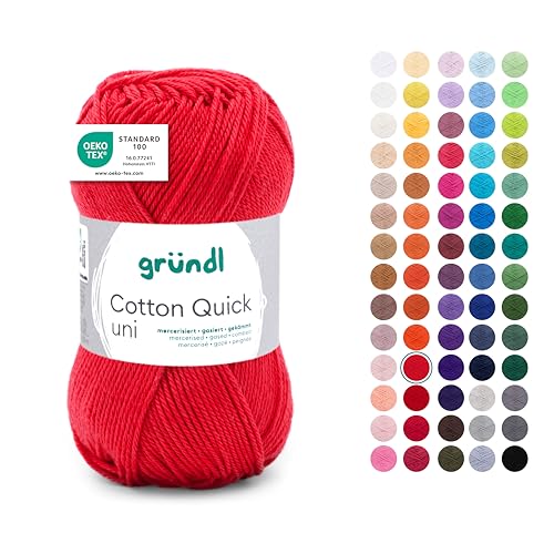 Gründl Laine Cotton Quick uni - laine fine pour crocheter