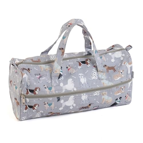 Hobby Gift Sac à Tricoter Exclusif, Chiens Gris, 1 size