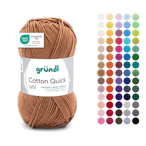 Gründl Laine Cotton Quick uni - laine fine pour crocheter