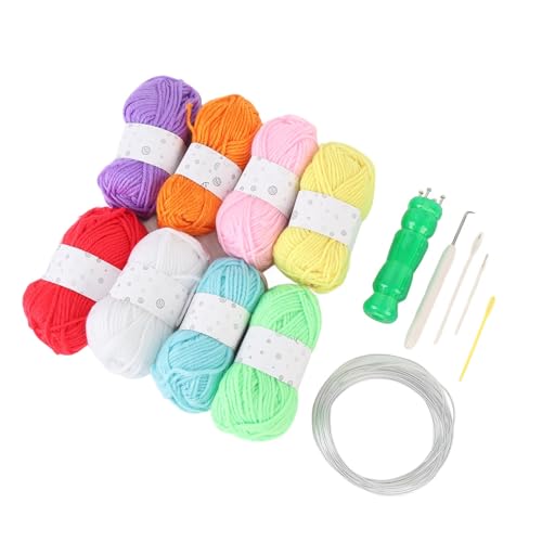 HEEPDD Kit de Tricot Français, Tricot à Bobine Vert Translucide