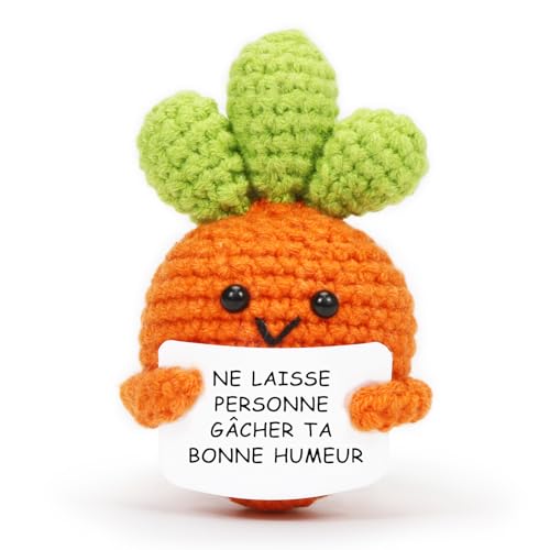 Carotte Positive, Carotte Positive en français, Peluche Poupées avec Carte