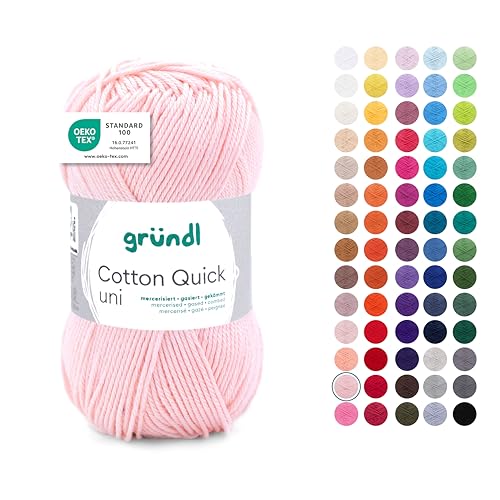 Gründl Laine Cotton Quick uni Fils à tricoter et à
