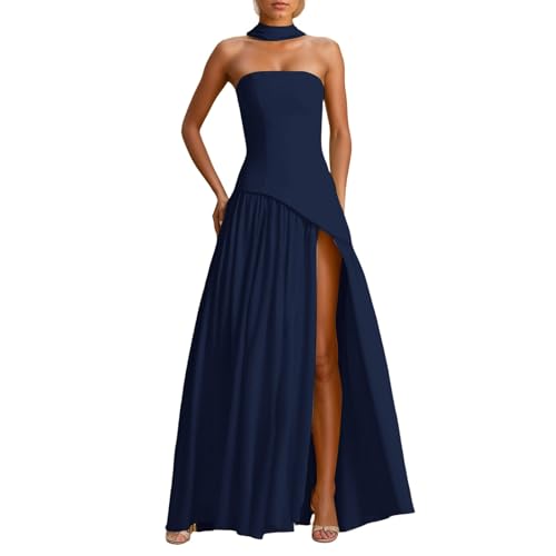 Generisch Robe en tricot de Noël sans bretelles pour mariage,