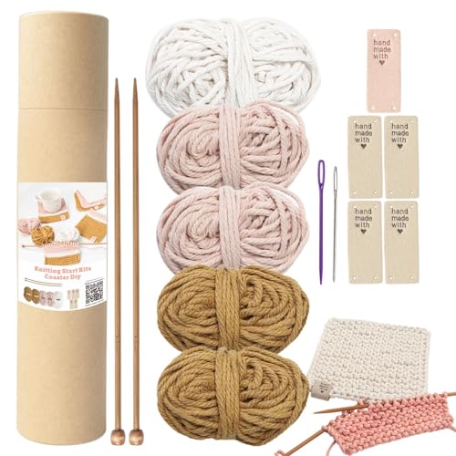 GkgWuxf Kit de Tricot Pour Débutant Adulte - Fournitures Soi-même