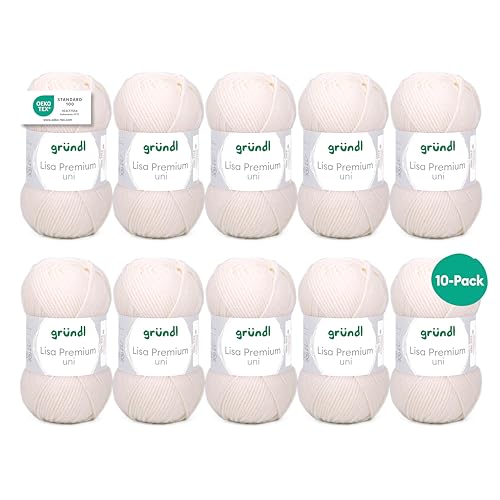 Gründl Laine Lisa Premium uni - Fil pour tricoter -