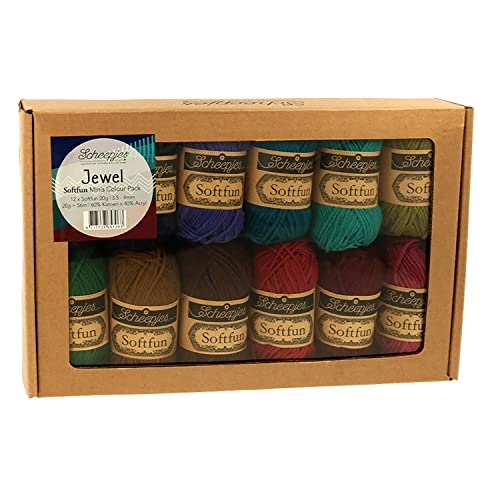 Scheepjes - Scheepjes Softfun Jewel Yarn Colour Pack - 12