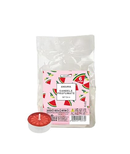 6 Tealight parfumée Pocket Season - Printemps/Été - Pastèque -