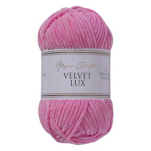 Utopia Crafts Velvet Lux Fil Chenille Velours Doux 100g –