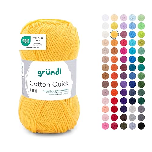 Gründl Laine Cotton Quick uni - laine fine pour crocheter