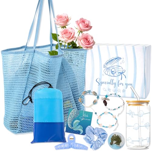 YYSWSAKY Idee Coffret Cadeau Femme, Sac de Plage XXL, Couverture
