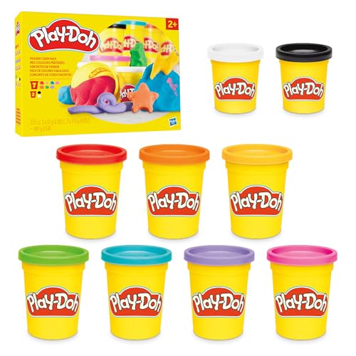 Play-Doh, Mes Couleurs préférées, Pack de 9 Pots de pâte