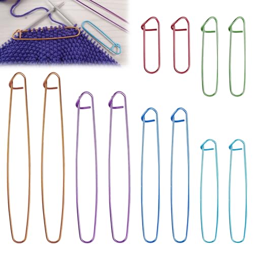 12 Pcs Arrête Mailles à Tricoter,Tricoter Crochet,Accessoires Tricot,Crochet Tricot,Aiguilles à